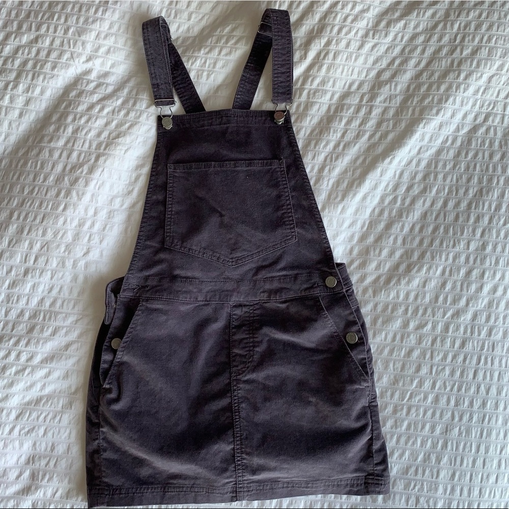 Corduroy overall dress